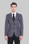 Pocket Flap Rigging Velvet Grey Jacket-Wessi