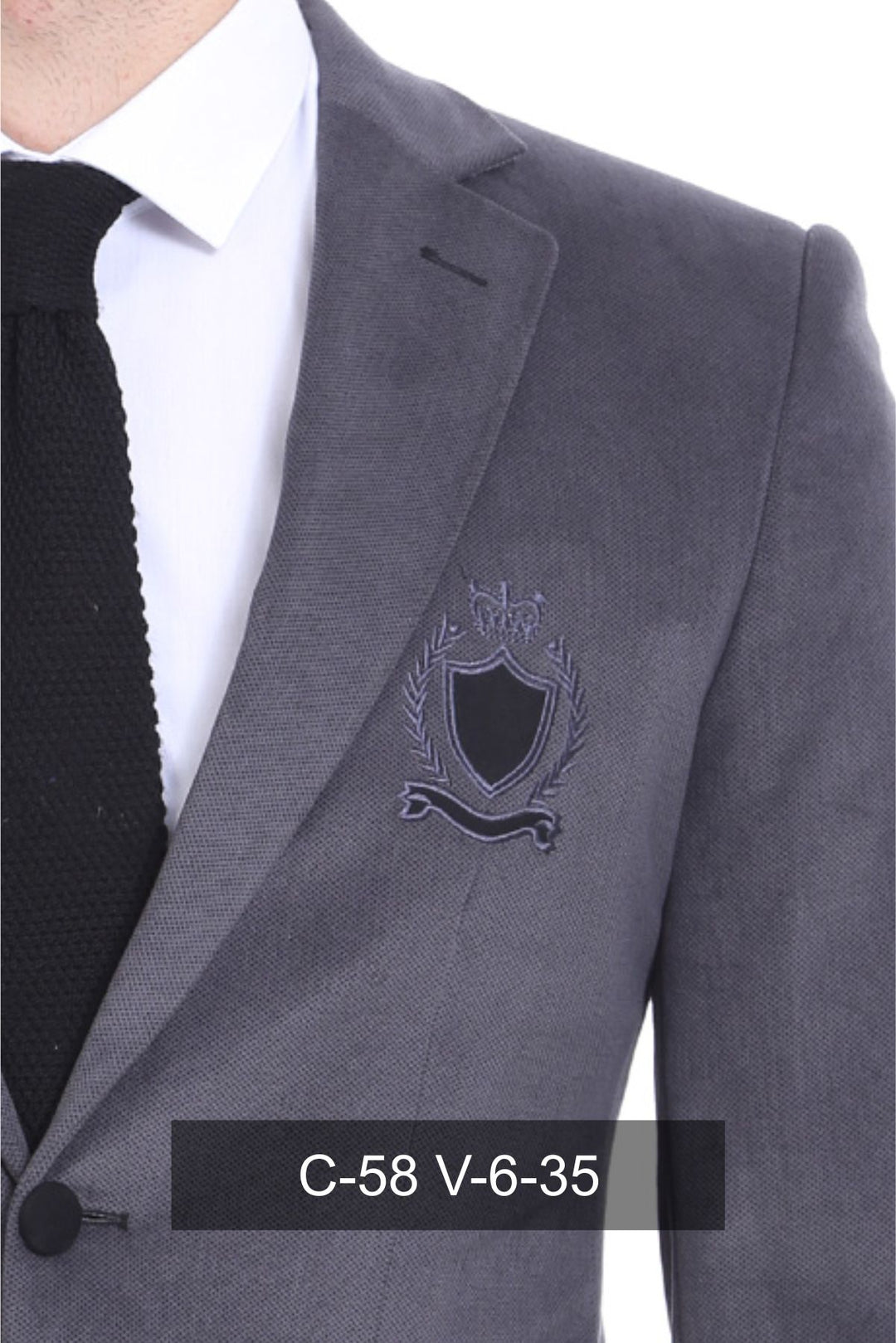 Pocket Flap Rigging Velvet Grey Jacket-Wessi