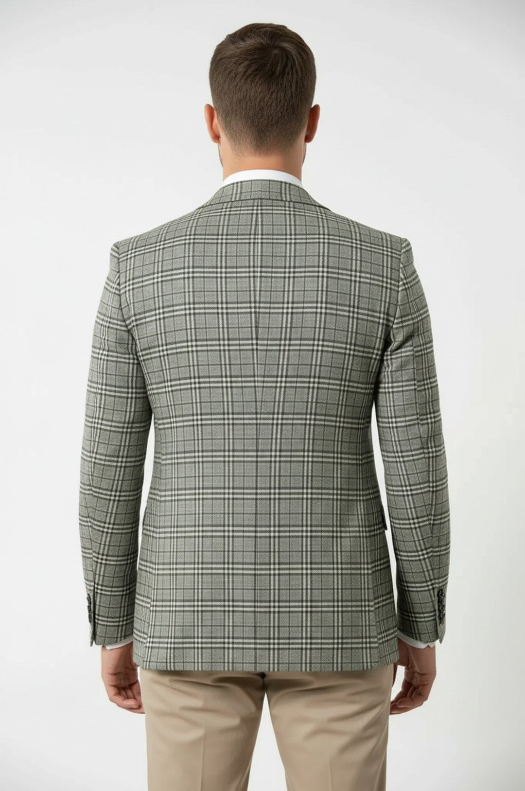 Conjunto de chaqueta y chaleco a cuadros - Wessi