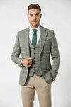 Set of Plaid Blazer and Vest - Wessi