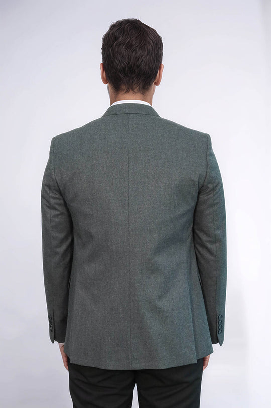 طقم سترة وسترة باللون الرمادي | ويس