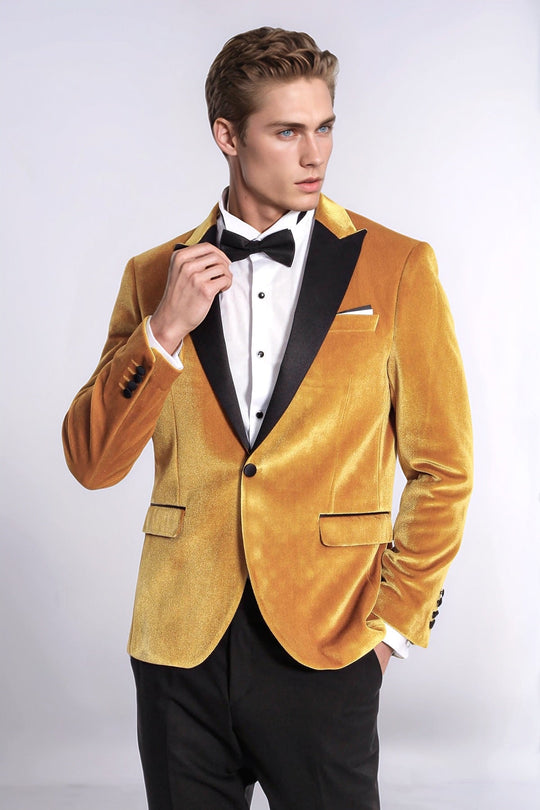 Velvet Slim Fit Yellow Men Prom Blazer - Tuxedo Jacket | Wessi Wessi - Discover Diversity Velvet Slim Fit Yellow Men Prom Blazer - Tuxedo Jacket | Wessi Wessi - Discover Diversity