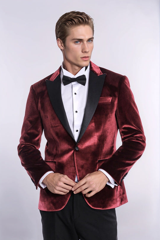 Velvet Slim Fit Burgundy Men Prom Blazer - Tuxedo Jacket | Wessi Wessi - Discover Diversity Velvet Slim Fit Burgundy Men Prom Blazer - Tuxedo Jacket | Wessi Wessi - Discover Diversity