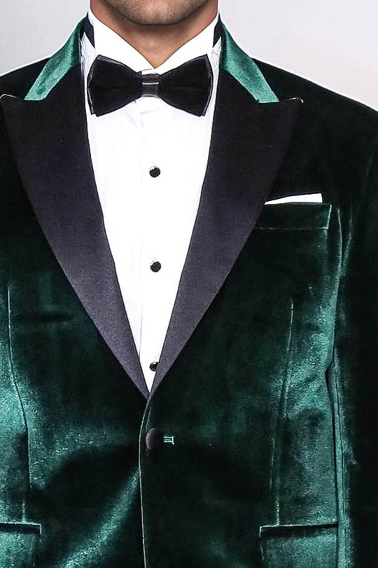 Slim Fit Peak Lapel Velvet Dark Green Men Tuxedo Jacket | Wessi Wessi - Discover Diversity Slim Fit Peak Lapel Velvet Dark Green Men Tuxedo Jacket | Wessi Wessi - Discover Diversity
