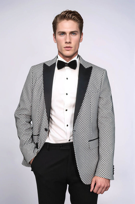 black and white party dress for men Stylish Black & White Men's Summer Outfit