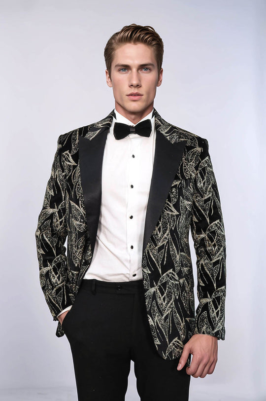 Glittery Slim Fit Black Men Wedding Tuxedo Blazer | Wessi Wessi - Discover Diversity Glittery Slim Fit Black Men Wedding Tuxedo Blazer | Wessi Wessi - Discover Diversity