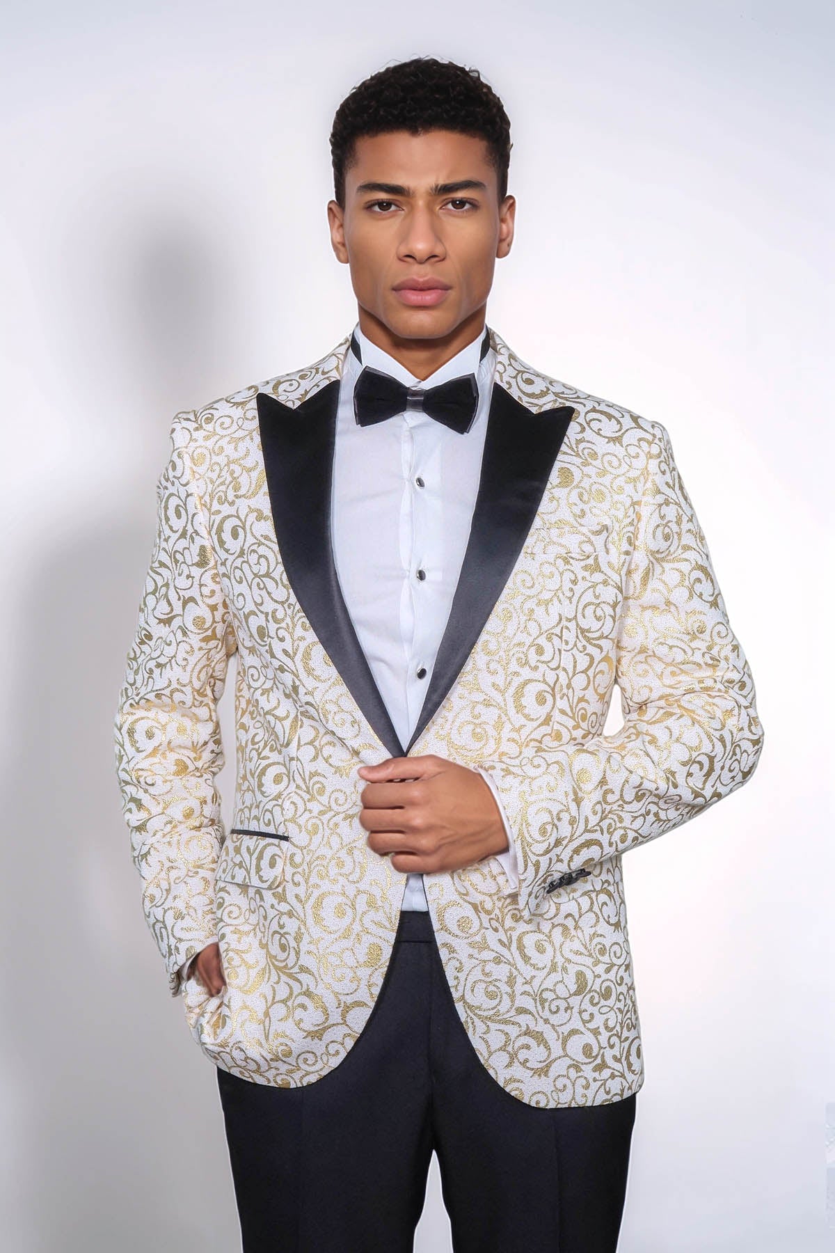 Belted Light Tailored Jacket in Pale Mastic