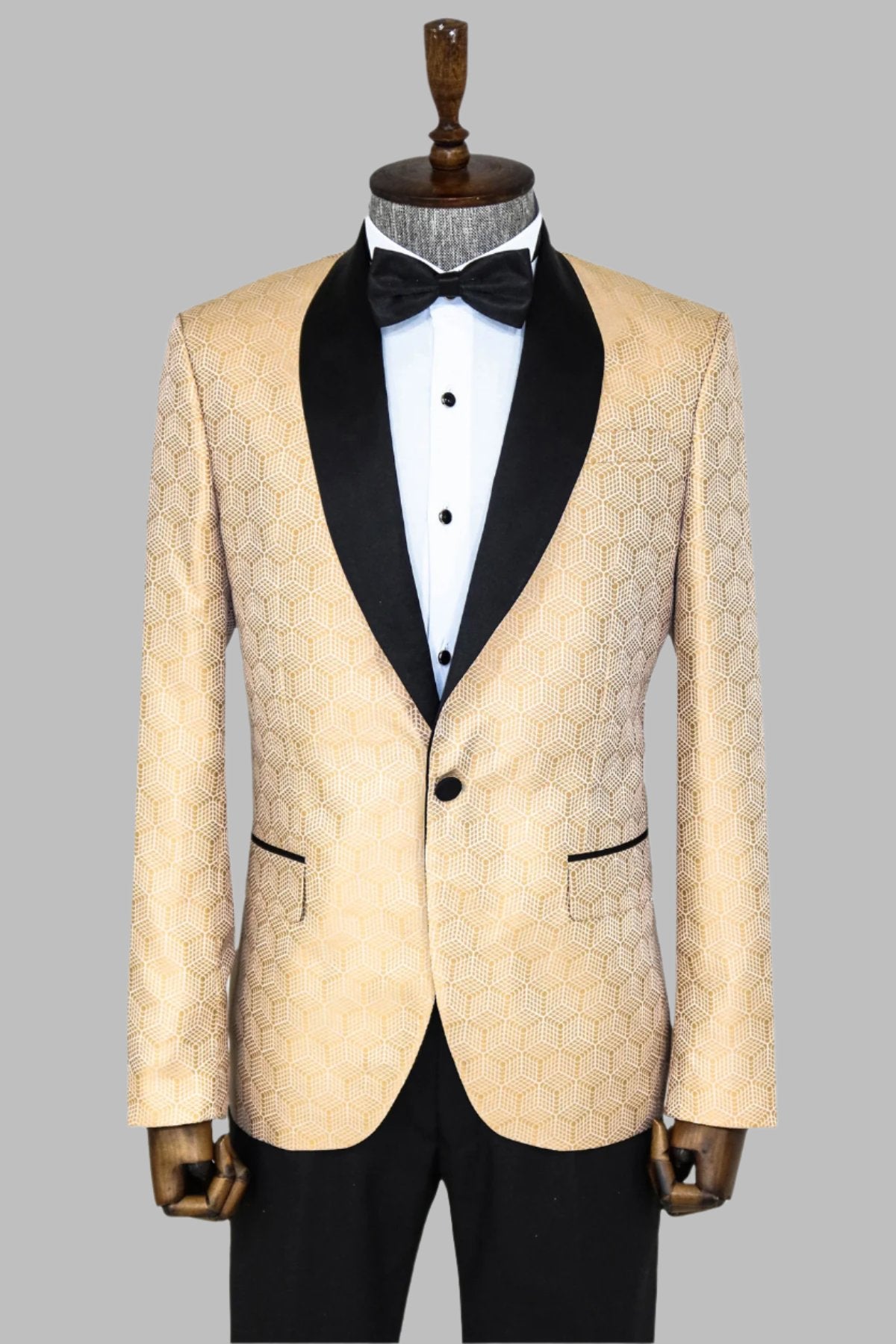 2025 Blazers et Vestes de Costume pour Hommes Loisirs de Noël Jeunes Costumes pour Hommes Coupe Ajustée Veste à Poches Imprimée Costume Homme 3 Pcs