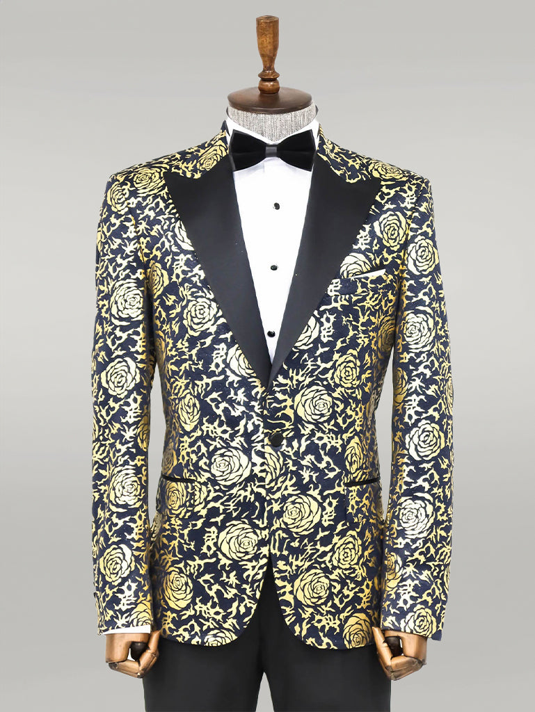 Rose print blazer mens 2025