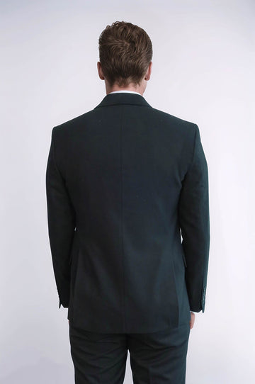 Blazer Homme Uni Slim Fit Sport Noir - Wessi