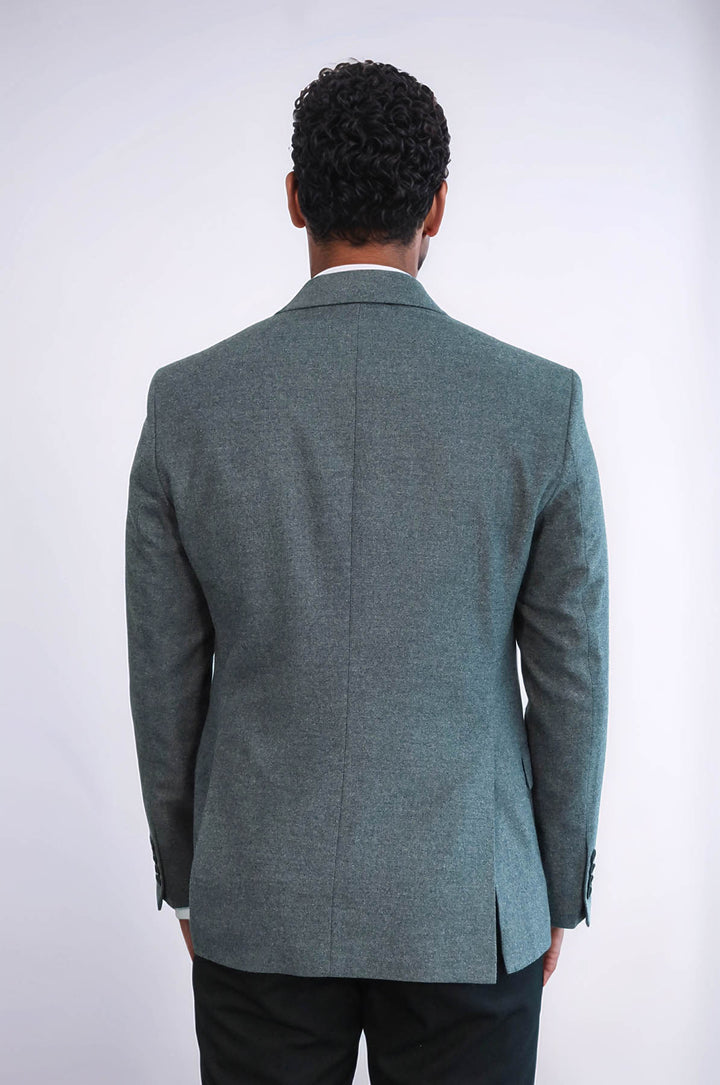 Blazer Hombre Liso Slim Fit Sport Gris - Wessi
