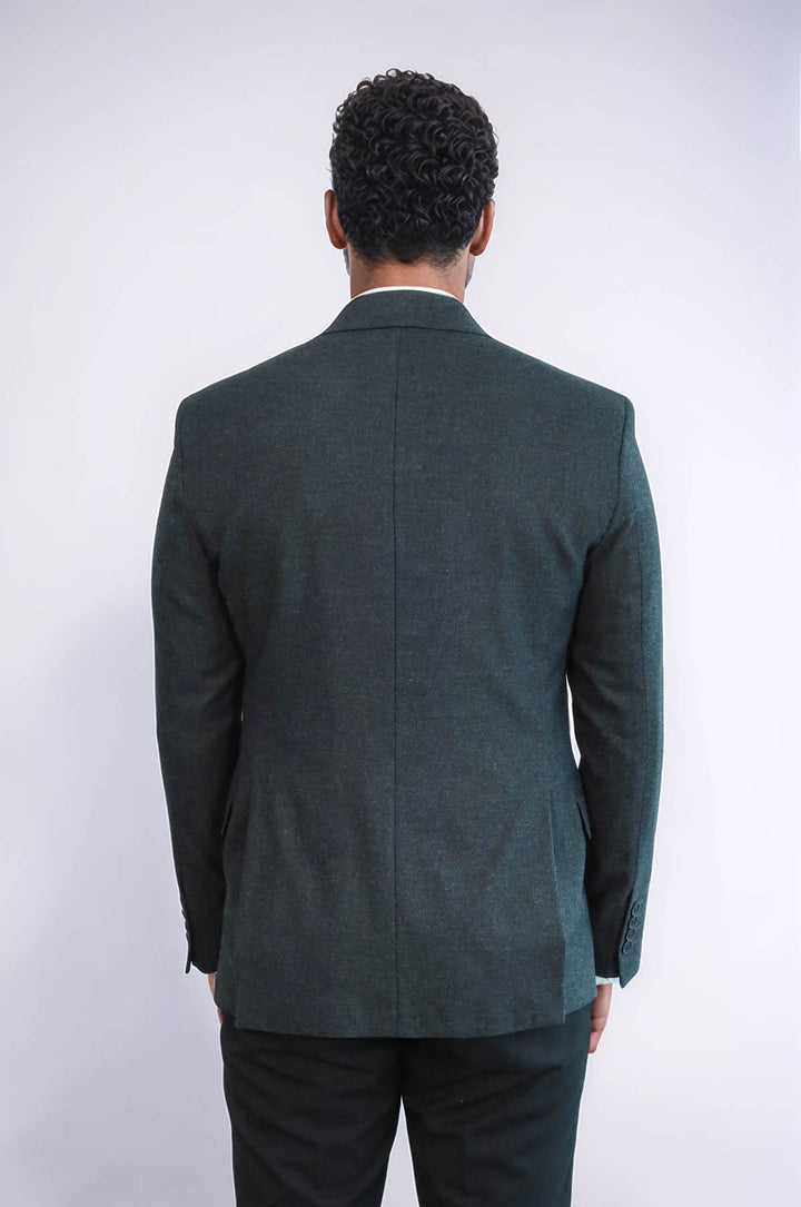 Plain Slim Fit Sport Anthracite Men Blazer - Wessi