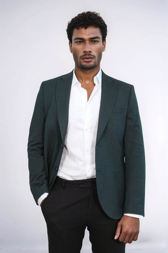 Textured Slim Fit Peak Lapel Green Men Blazer - Casual Blazer | Wessi Wessi - Discover Diversity Textured Slim Fit Peak Lapel Green Men Blazer - Casual Blazer | Wessi Wessi - Discover Diversity
