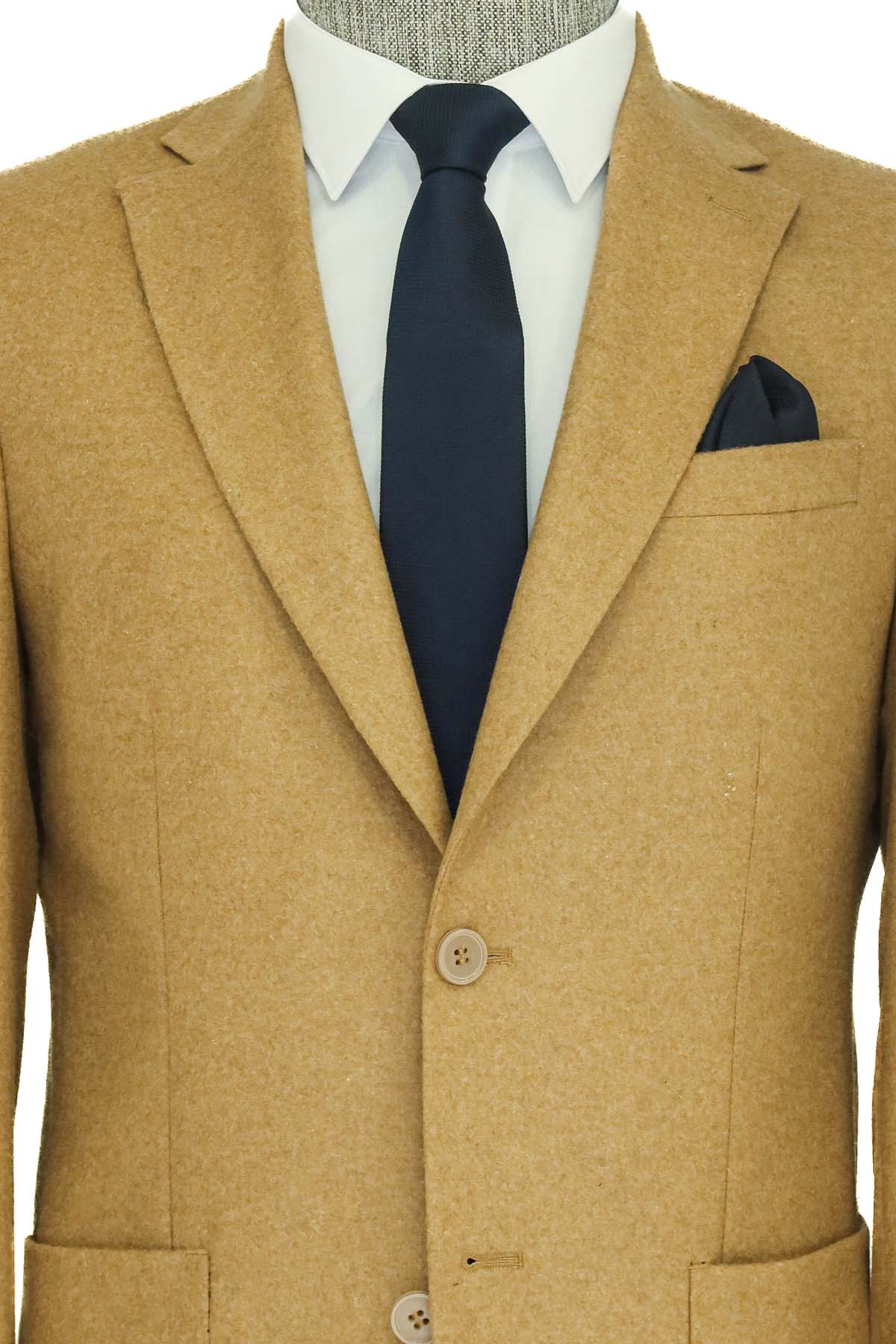 Tan wool blazer new arrivals