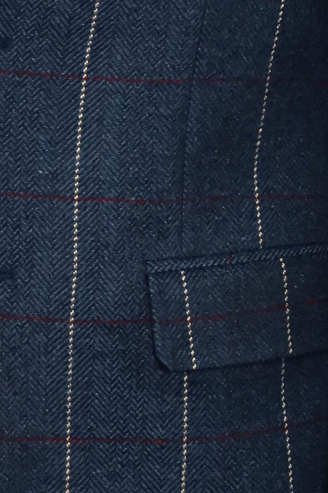 Blazer slim fit a quadri blu navy - Wessi