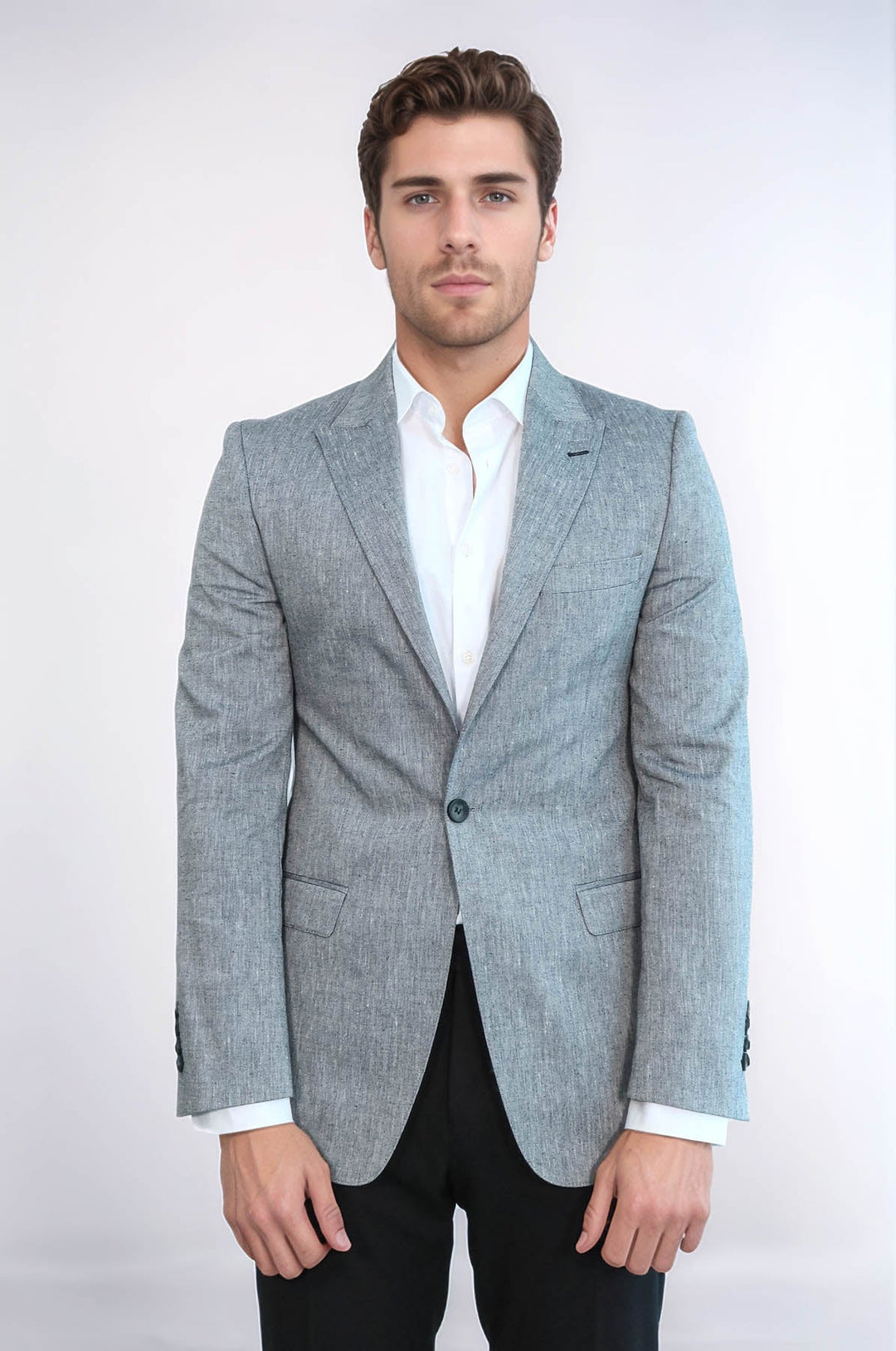 Peak Lapel Slim-Fit Smoked Jacket - Wessi