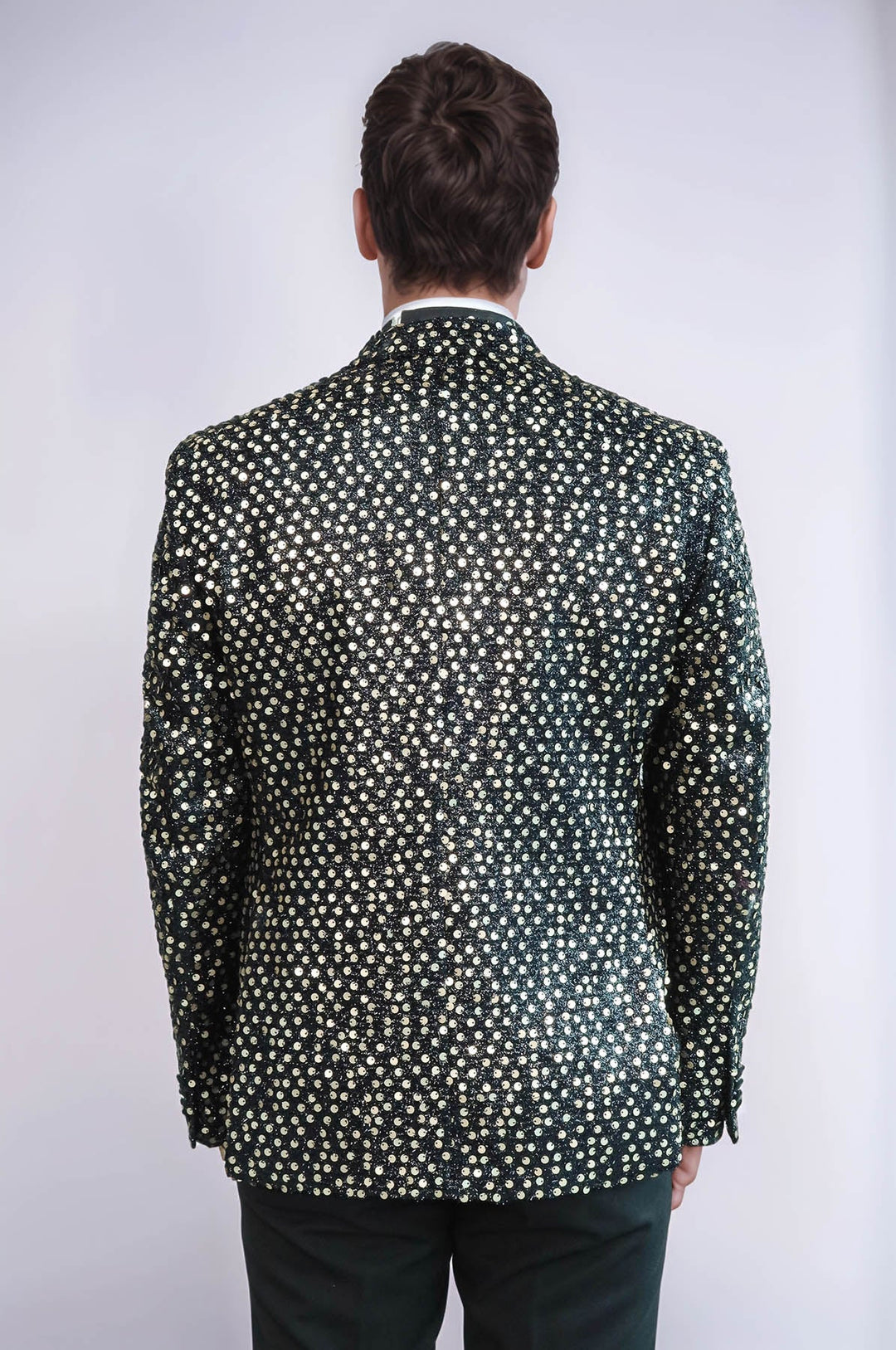 Smoked Sparkly Patterned Party Blazer | Wessi