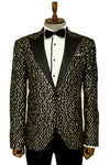 Smoked Sparkly Patterned Party Blazer | Wessi