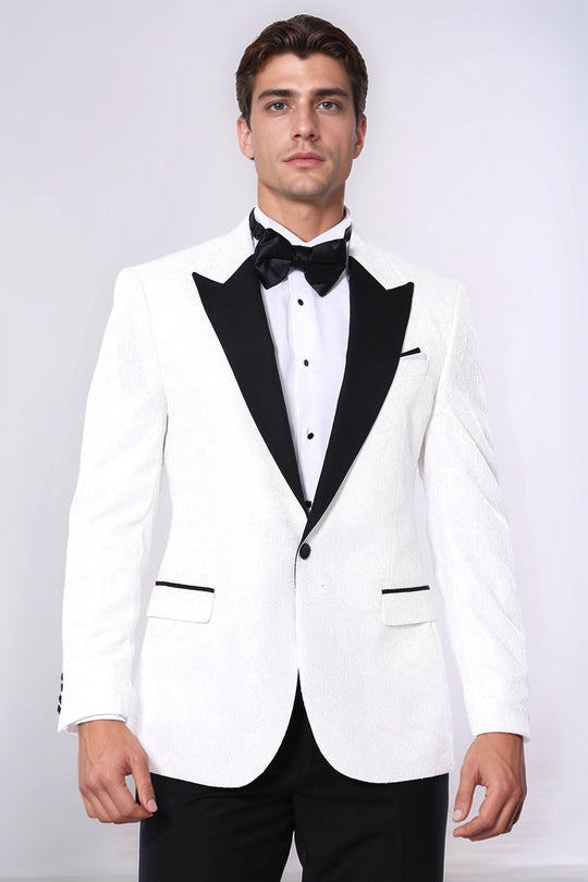 Grey Sparkly Patterned Party Blazer | Wessi