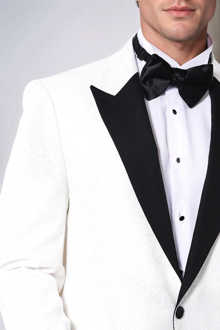 Grey Sparkly Patterned Party Blazer | Wessi