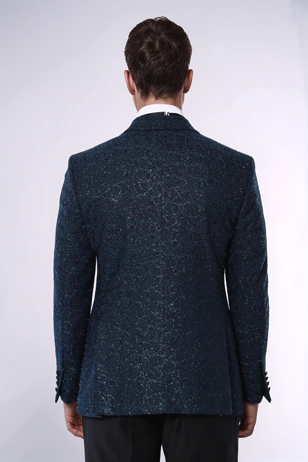 Blazer de bal homme vert à motif pailleté - Wessi