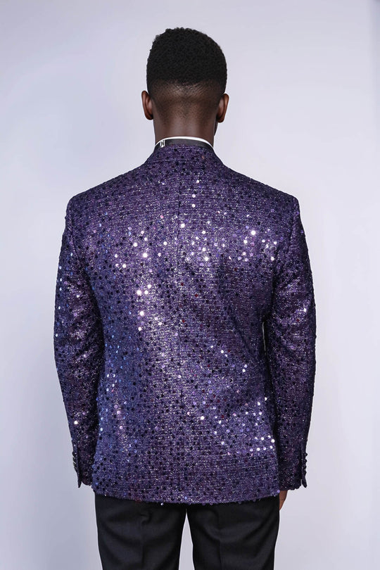 Glitter Pattern Purple Men Prom Blazer | Wessi Wessi - Discover Diversity Glitter Pattern Purple Men Prom Blazer | Wessi Wessi - Discover Diversity