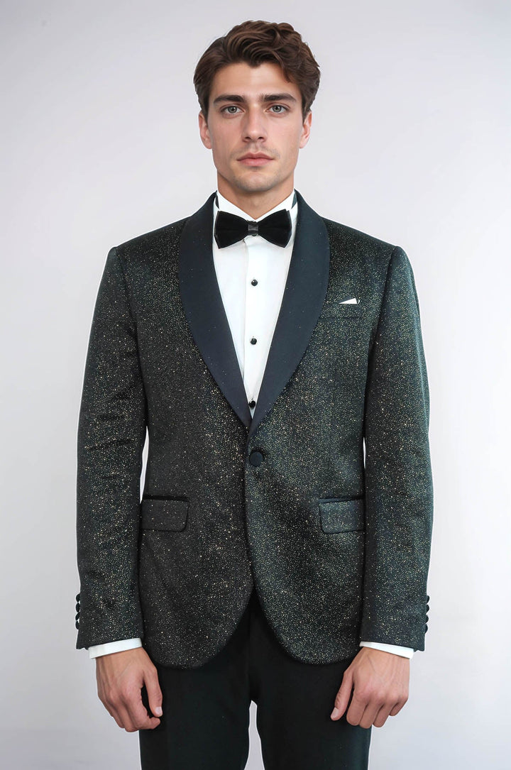 Blazer slim fit con risvolto sciallato Blazer da uomo - Wessi