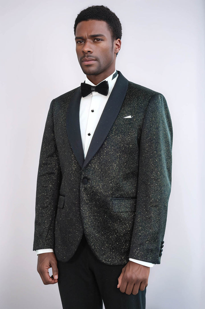 Shawl Lapel Slim Fit Blazer Men Tuxedo Jacket - Wessi