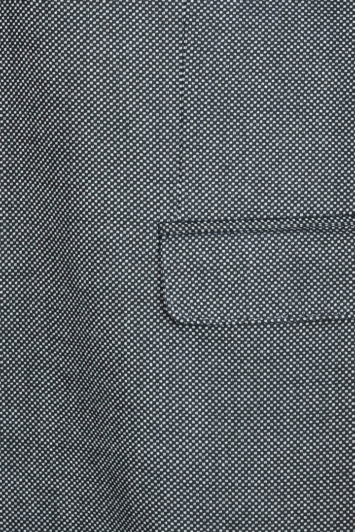Blazer Homme Gris Foncé Coupe Slim à Motifs - Wessi
