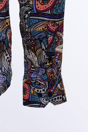 Camisa Hombre Estampado Slim Fit Manga Larga Multicolor - Wessi