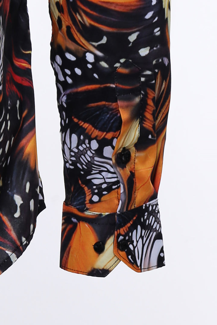 Camisa de hombre estampado animal manga larga multicolor - Wessi