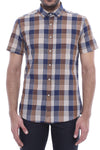 Plaid-Patterned Cotton Shirt - Wessi
