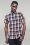 Camicia in cotone con motivo a quadri - Wessi