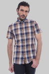 Camicia in cotone con motivo a quadri - Wessi
