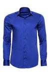 Blue Satin Shirt - Wessi