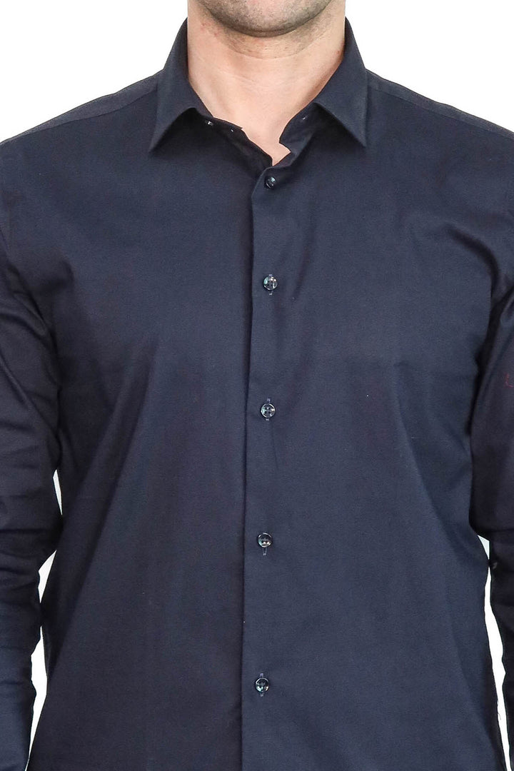 Camicia da uomo blu navy | Wess