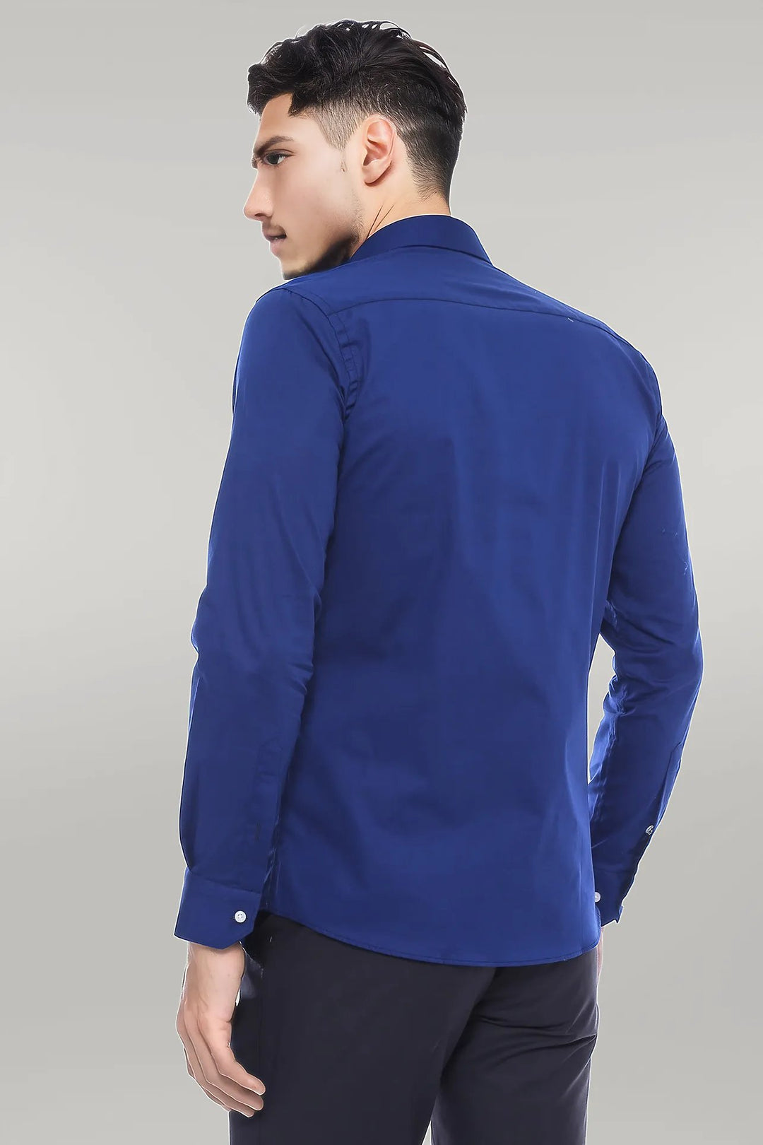 Indigo Blue Slim Fit Men's Shirt | Wessi