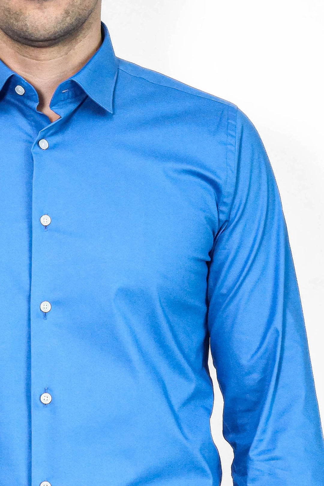 Camicia da uomo slim fit blu | Wess