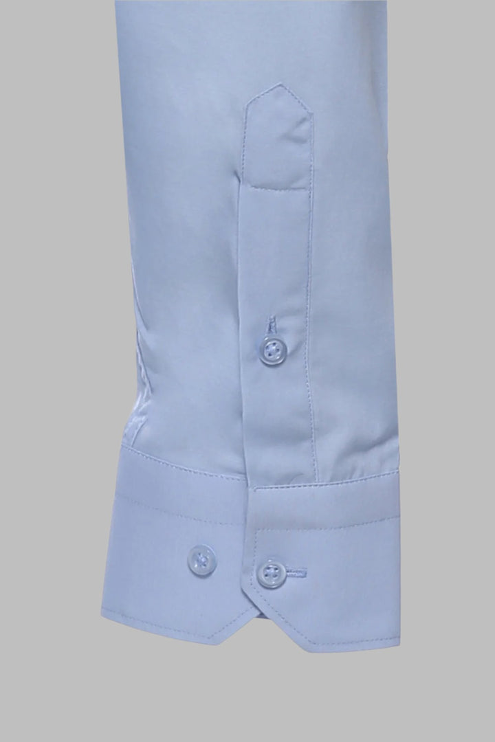 Camisa Azul Cielo Lisa Manga Larga Regular Fit - Wessi