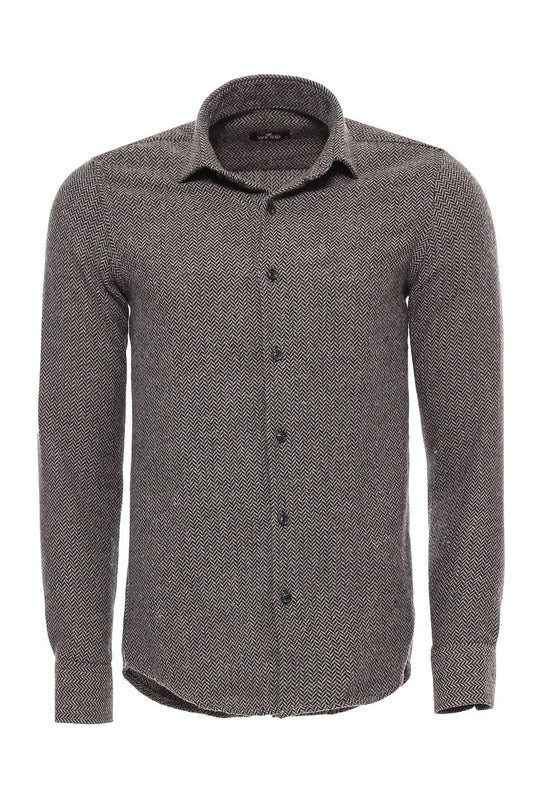 Camicia da boscaiolo a quadri marrone - Wessi