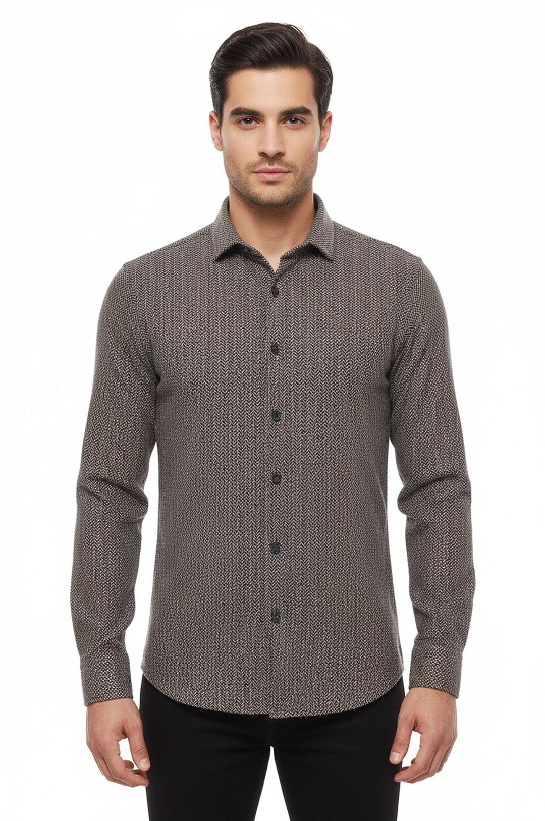 Camicia da boscaiolo a quadri marrone - Wessi