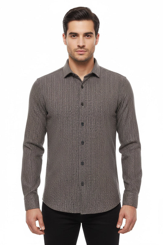Camicia da boscaiolo a quadri marrone - Wessi