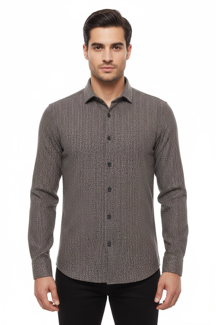 Camicia da boscaiolo a quadri marrone - Wessi