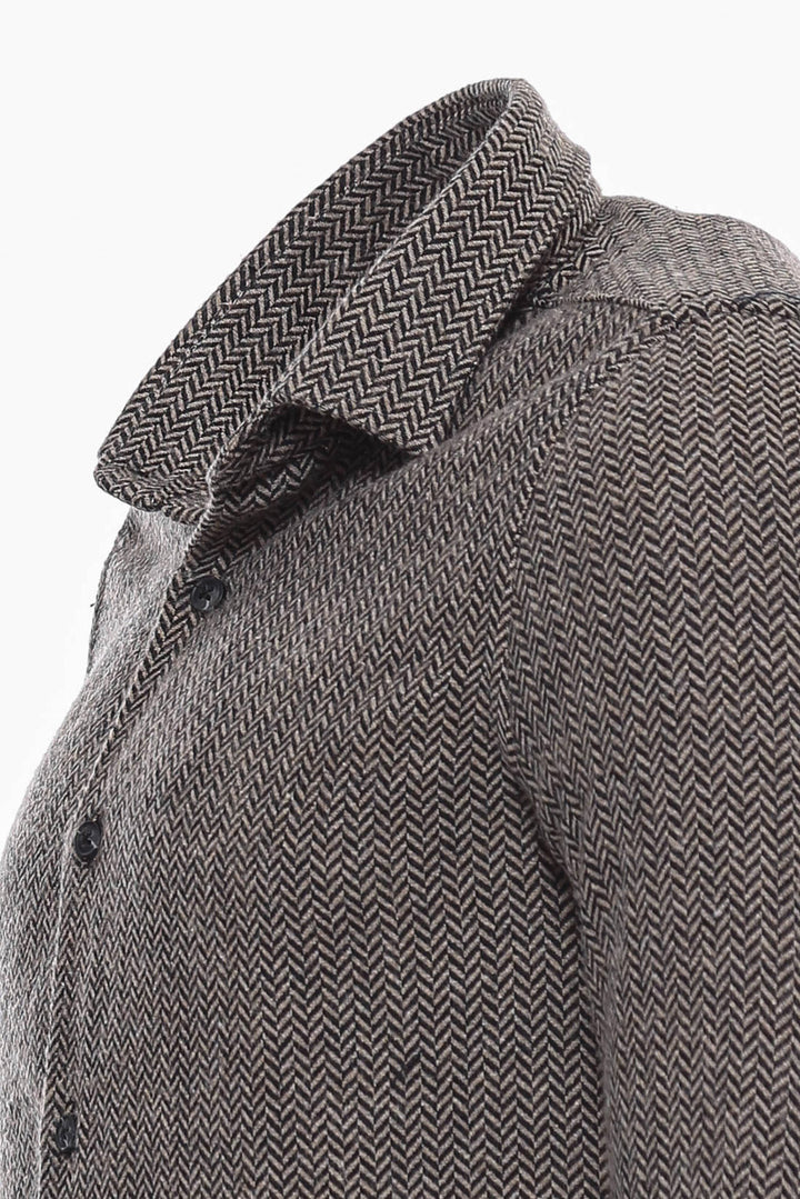 Camicia da boscaiolo a quadri marrone - Wessi
