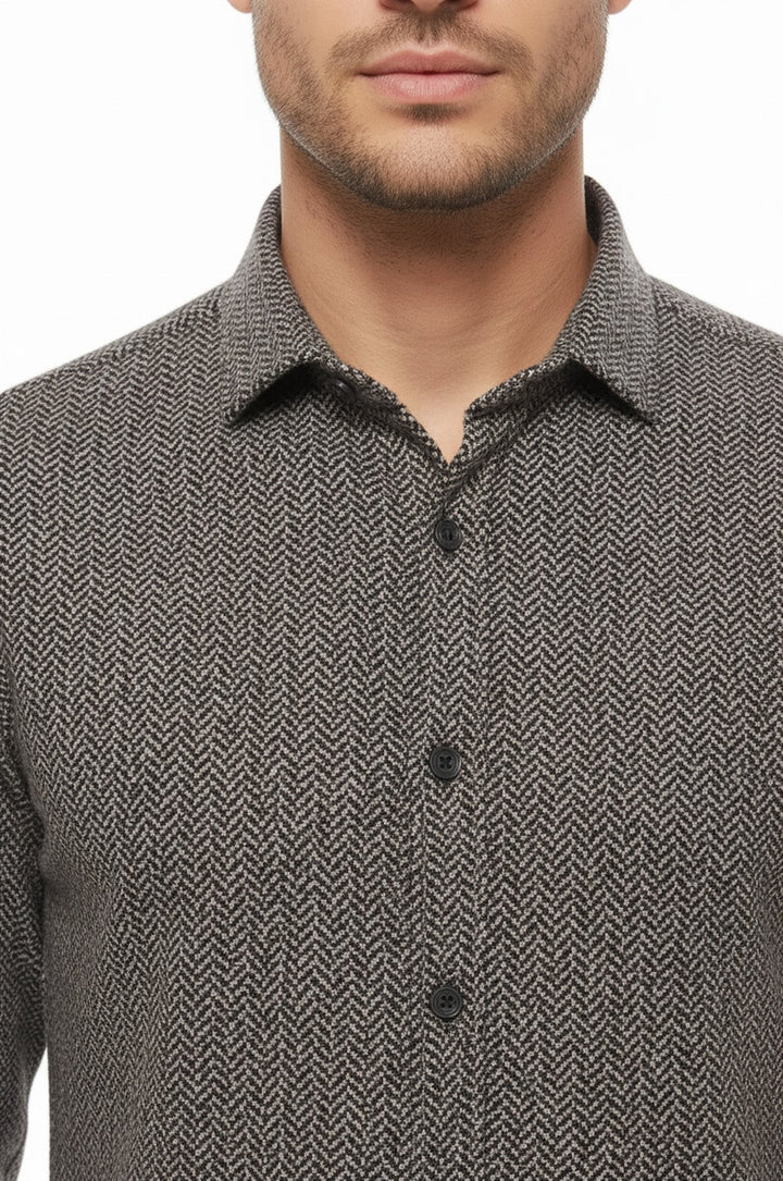 Camicia da boscaiolo a quadri marrone - Wessi