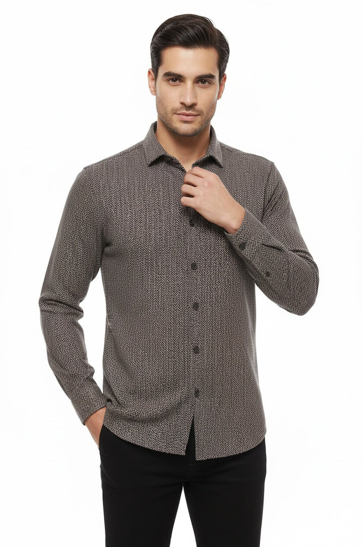 Camicia da boscaiolo a quadri marrone - Wessi