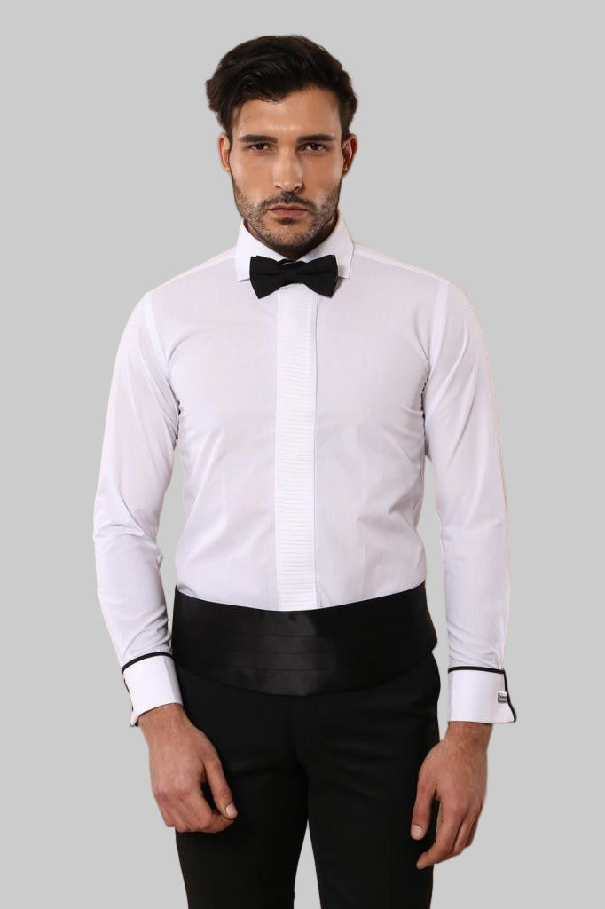 White Tuxedo Shirt | Wessi