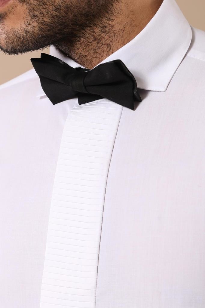 White Tuxedo Shirt | Wessi