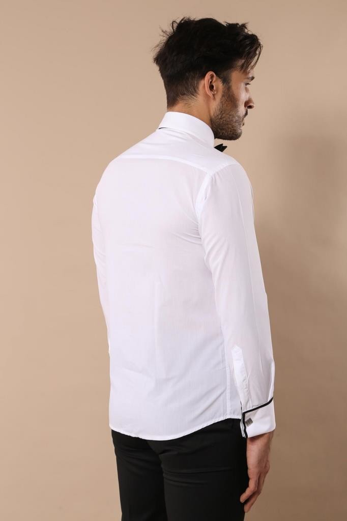 White Tuxedo Shirt | Wessi