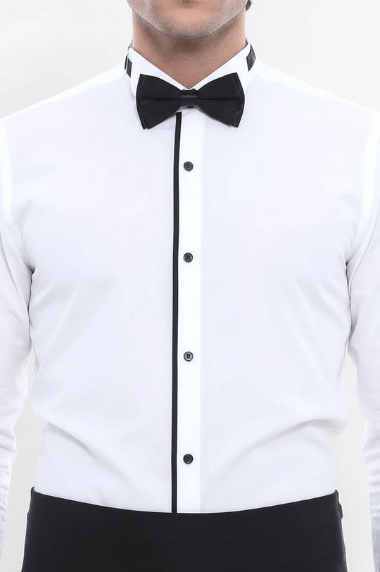 Camicia da smoking color crema - Wessi